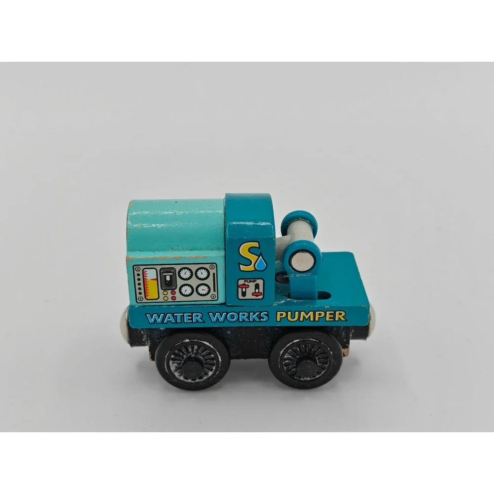 Thomas & Friends Wooden Railway‎ Water Works Pumper Blue Train Car 2784WJ00
